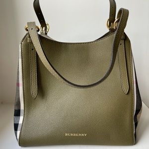 Burberry Bag House Check Durby Canterbury Green Bag